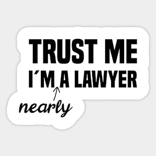 Law School Survivor Student Lawyer University Exam Sticker